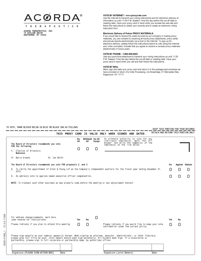 Proxy Card Page 1